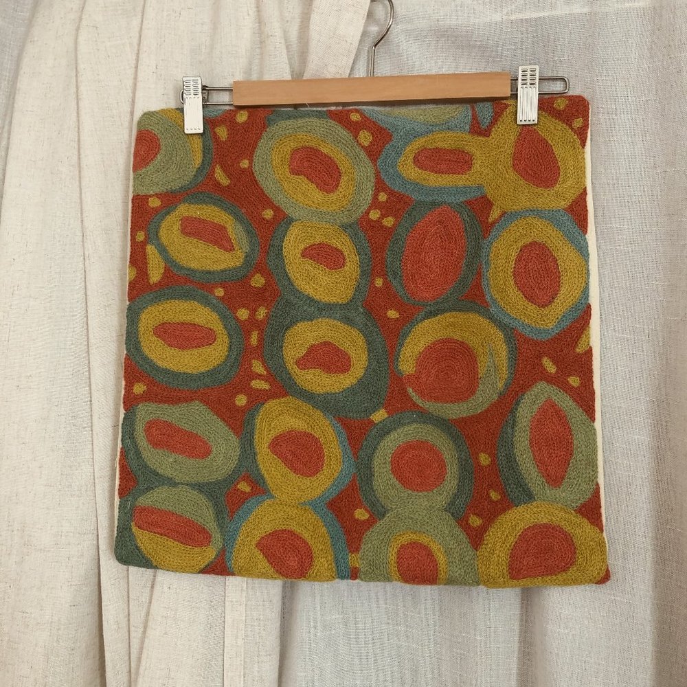 Psychedelic throw pillow cover